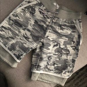 Reigning Champ Hybrid grey camo shorts